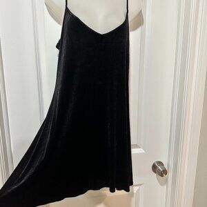 Vintage a.b.s. Evening Collection Black Velour Spaghetti Strap Mini, Size 8